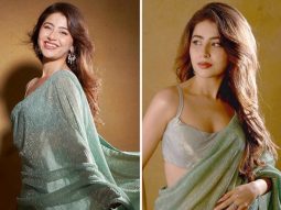 Aditi Bhatia brings the zing and bling in sea green saree at Aaliyah Kashyap’s Engagement