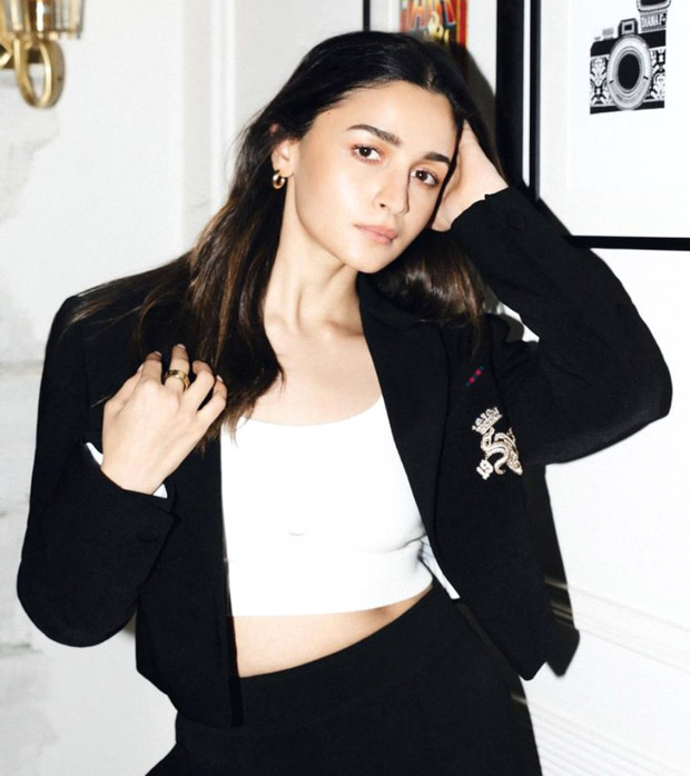 Alia Bhatt in a black cropped pantsuit by Shantanu & Nikhil shows us who the real boss around truly is