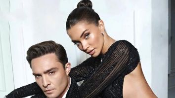Amy Jackson and Ed Westwick grace the cover of Lifestyle Asia Magazine in co-ordinating outfits by Manish Malhotra