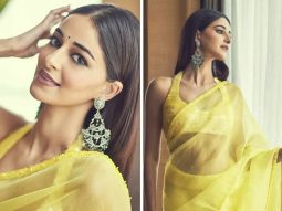 Ananya Panday in yellow saree by Manish Malhotra screams ethnic elegance