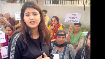 Anjali Arora joins homeless protesters outside Jammu airport; seeks justice for them, watch