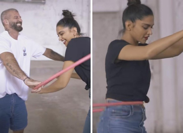 Deepika Padukone unleashes playful side with hula hoop challenge on set; watch