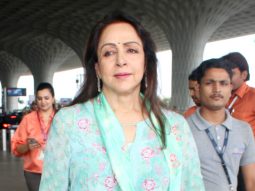 Hema Malini smiles for paps as she gets clicked at the airport