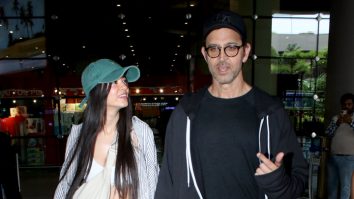Hrithik Roshan and Saba Azad walk hand in hand at the airport