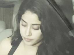 Janhvi Kapoor gets clicked by paps in her car
