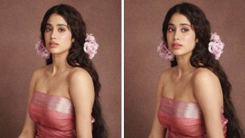 Janhvi Kapoor takes us back in time with her vintage photo-shoot in pink saree and flowers in her hair