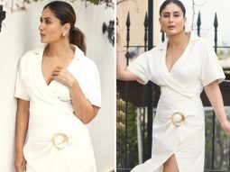 Kareena Kapoor Khan gives monsoon dressing a whole new effortless stylish meaning in a white Cult Gaia dress