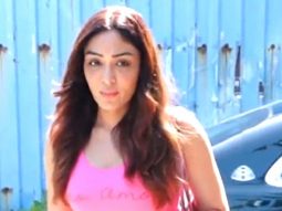 Khushali Kumar gets clicked by paps outside gym