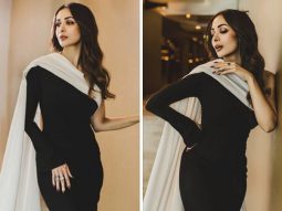 Malaika Arora radiates timeless elegance in one-shoulder monochrome gown