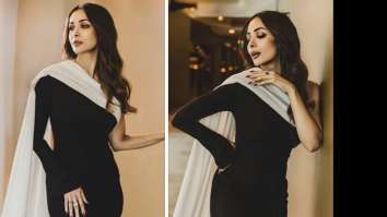 Malaika Arora radiates timeless elegance in one-shoulder monochrome gown