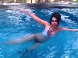 Mallika Sherawat radiates mermaid vibes as she enjoys her weekend by the pool