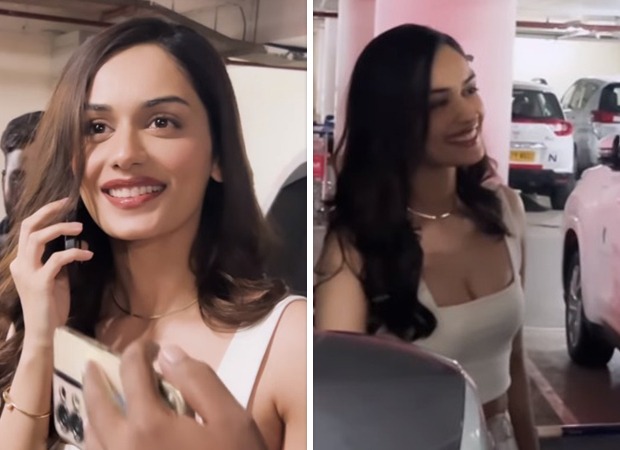 Manushi Chhillar gets mobbed by fans at the airport as she obliges selfie requests 