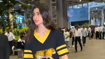 Mouni Roy gets clicked at the airport in black