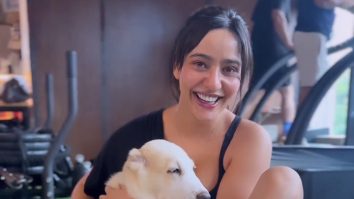 Neha Sharma has found the cutest gym buddy for her!