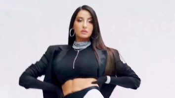 Nora Fatehi sizzles in black outfit and dangling silver chains