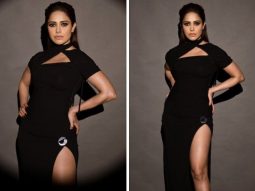 Nushrratt Bharuccha is upping the fashion game in black asymmetric dress worth Rs. 55,525