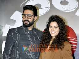 Photos: Abhishek Bachchan, Saiyami Kher, Angad Bedi and R. Balki snapped at Ghoomer trailer launch