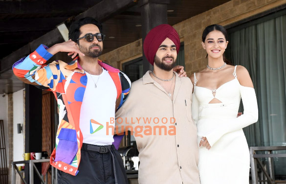 photos ayushmann khurrana ananya panday and manjot singh snapped promoting dream girl 2 4