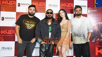 Photos: Emiway Bantai, Swaalina, Mihir Gulati and Udit Vats snapped promoting the latest song ‘Kudi’