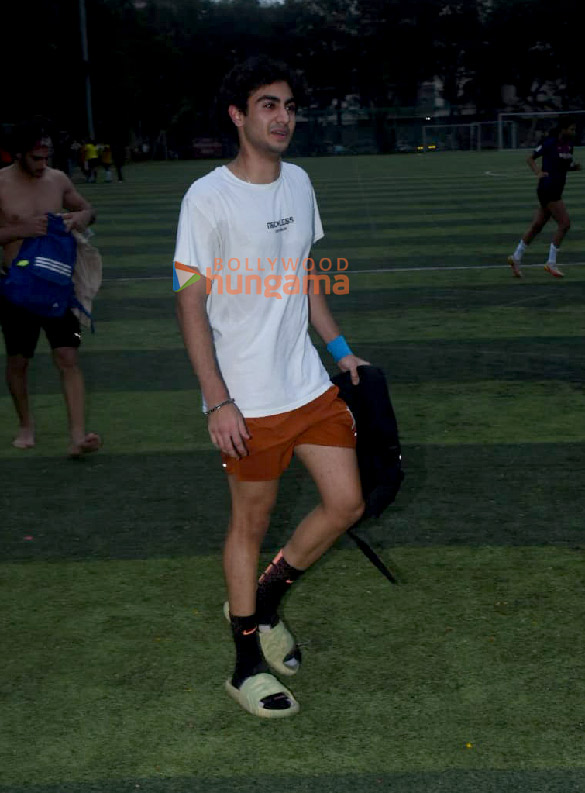 photos ibrahim ali khan arhaan khan ahan shetty and others snapped during a football match3 4