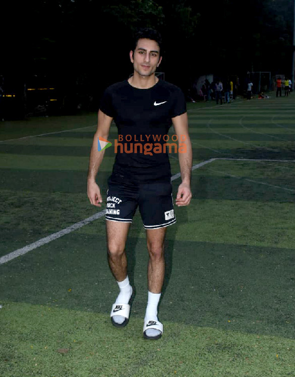 photos ibrahim ali khan arhaan khan ahan shetty and others snapped during a football match3 5