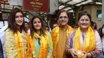 Photos: Kriti Sanon snapped at Siddhivinak Temple with her family