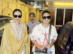 Photos: Malaika Arora and Amrita Arora snapped in Bandra