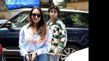 Photos: Malaika Arora snapped with her son in Bandra