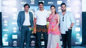 Photos: Nushrratt Bharuccha and Tsahi Halevi promote Akelli at Miraj Cinemas in Noida