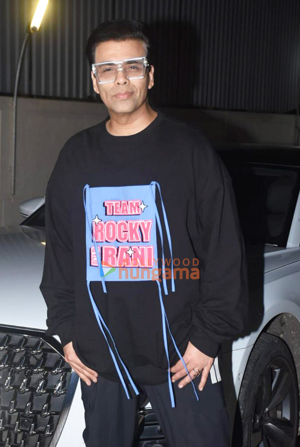 photos ranveer singh alia bhatt and karan johar snapped promoting their film rocky aur rani kii prem kahaani at pvr juhu 9