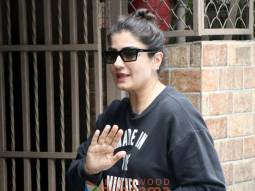 Photos: Raveena Tandon snapped outside a dubbing studio