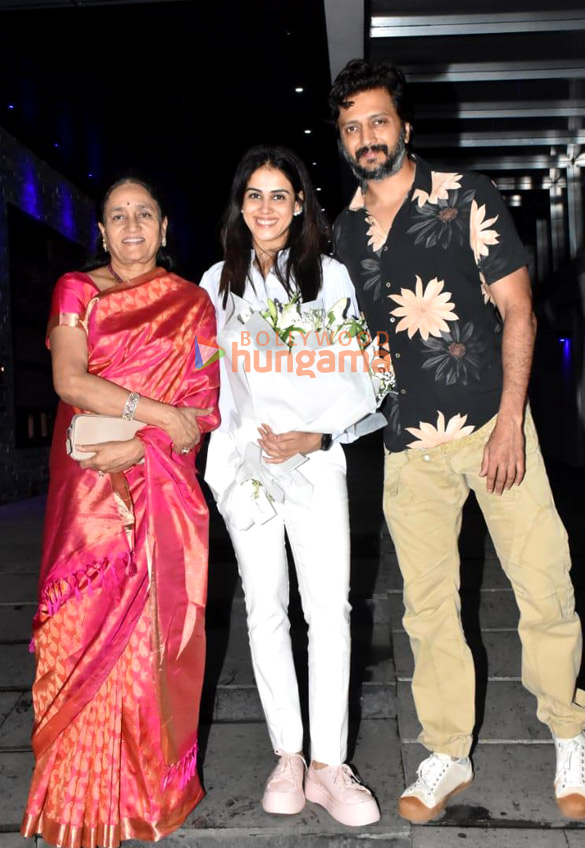 Photos: Riteish Deshmukh and family snapped at Hakkasan in Bandra for Genelia D’Souza’s birthday celebrations