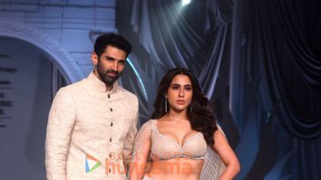 Photos: Sara Ali Khan and Aditya Roy Kapur walk the ramp for Shantanu & Nikhil’s at India Couture Week 2023