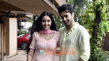Photos: Utkarsh Sharma and Simratt Kaur Randhawa snapped during Gadar 2 promotions