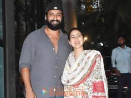 Photos: Vicky Kaushal and Sara Ali Khan snapped outside Maddock Films’ office