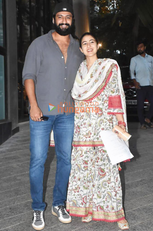 Photos: Vicky Kaushal and Sara Ali Khan snapped outside Maddock Films’ office