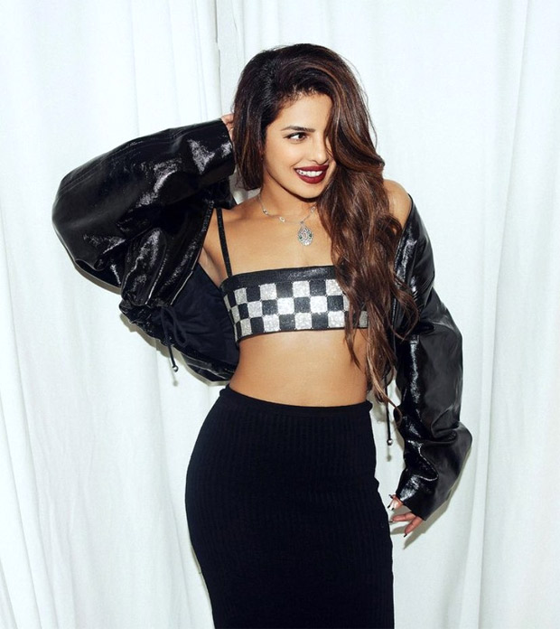 Priyanka Chopra Jonas in cropped bralette worth Rs.62K and black ankle length skirt is a treat for our Monday blues