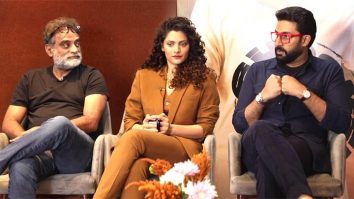 R. Balki, Abhishek Bachchan & Saiyami Kher on ‘Ghoomer’, Amitabh Bachchan’s cameo, drunk acting…