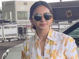 Rakul Preet Singh donned a pretty floral outfit at the airport