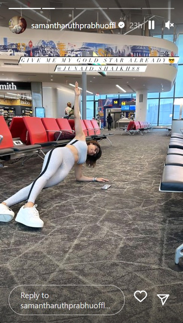 Samantha Ruth Prabhu stuns airport onlookers with flawless side plank: see picture