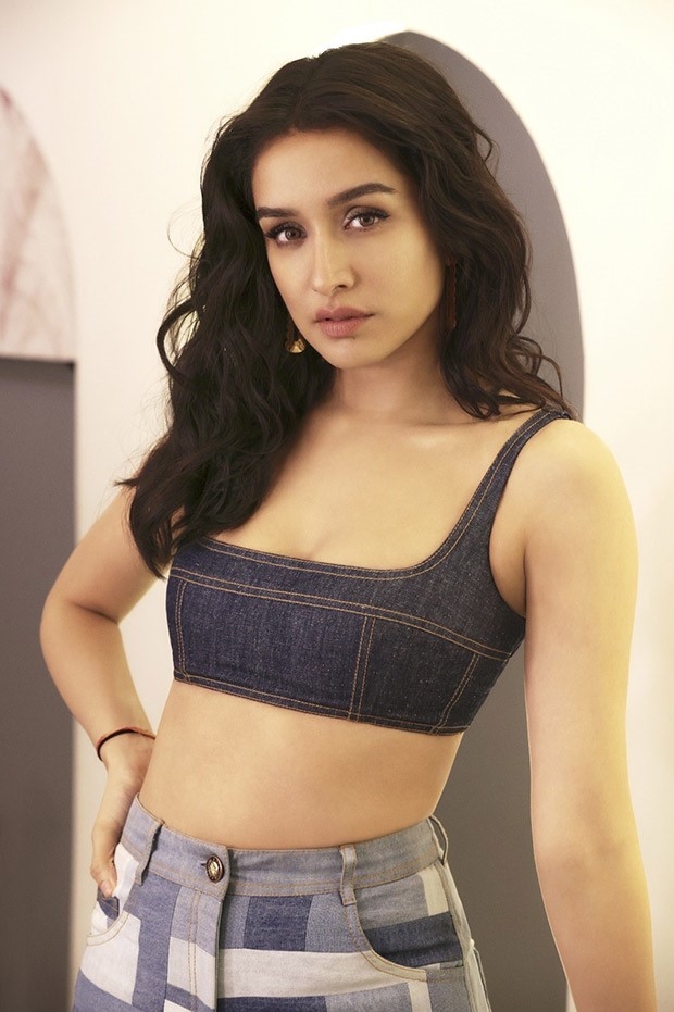 Shraddha Kapoor keeps it cool in double denim look featuring a bralette and patchy jeans