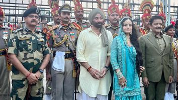 Sunny Deol and Ameesha Patel spread the magic of Gadar 2 at Wagah Border; attend Beat Retreat Ceremony