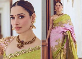 Tamannaah Bhatia’s pink and green Neeta Lulla saree is perfect for the upcoming wedding season