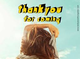 Thank You For Coming poster