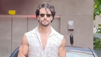 Tiger Shroff poses for paps as he gets clicked in the city