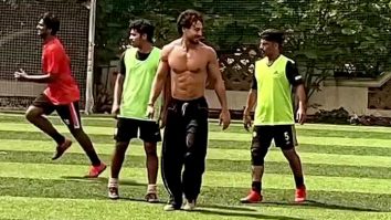 Tiger Shroff starts his day with some Football