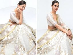 Vaani Kapoor is an ethnic fashion dream come true in silver lehenga by Falguni & Shane peacock