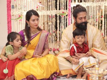 Yash and Radhika Pandit celebrate Varamahalakshmi puja with kids; see pics Yash and Radhika Pandit celebrate Varamahalakshmi puja with kids; see pics