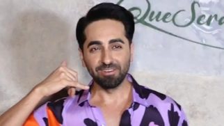 Ayushmann Khurrana does his signature telephone pose for paps