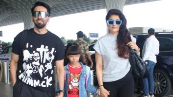 Ayushmann Khurrana gets clicked at the airport with wife Tahira Kashyap and kids